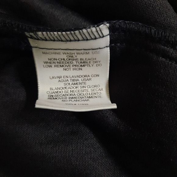 Liz Baker Top Blouse Womens Medium Black Short Sleeve - Picture 7 of 9